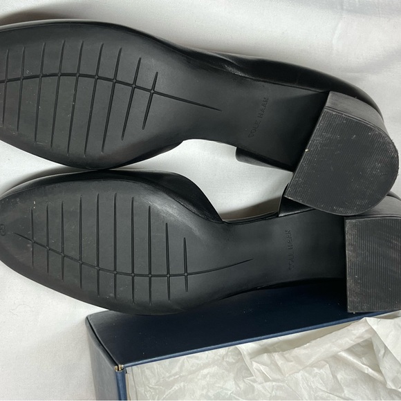 Cole Haan Women's Daina D’Orsay Black Leather Pump. Size 8B New in Box - Picture 6 of 10
